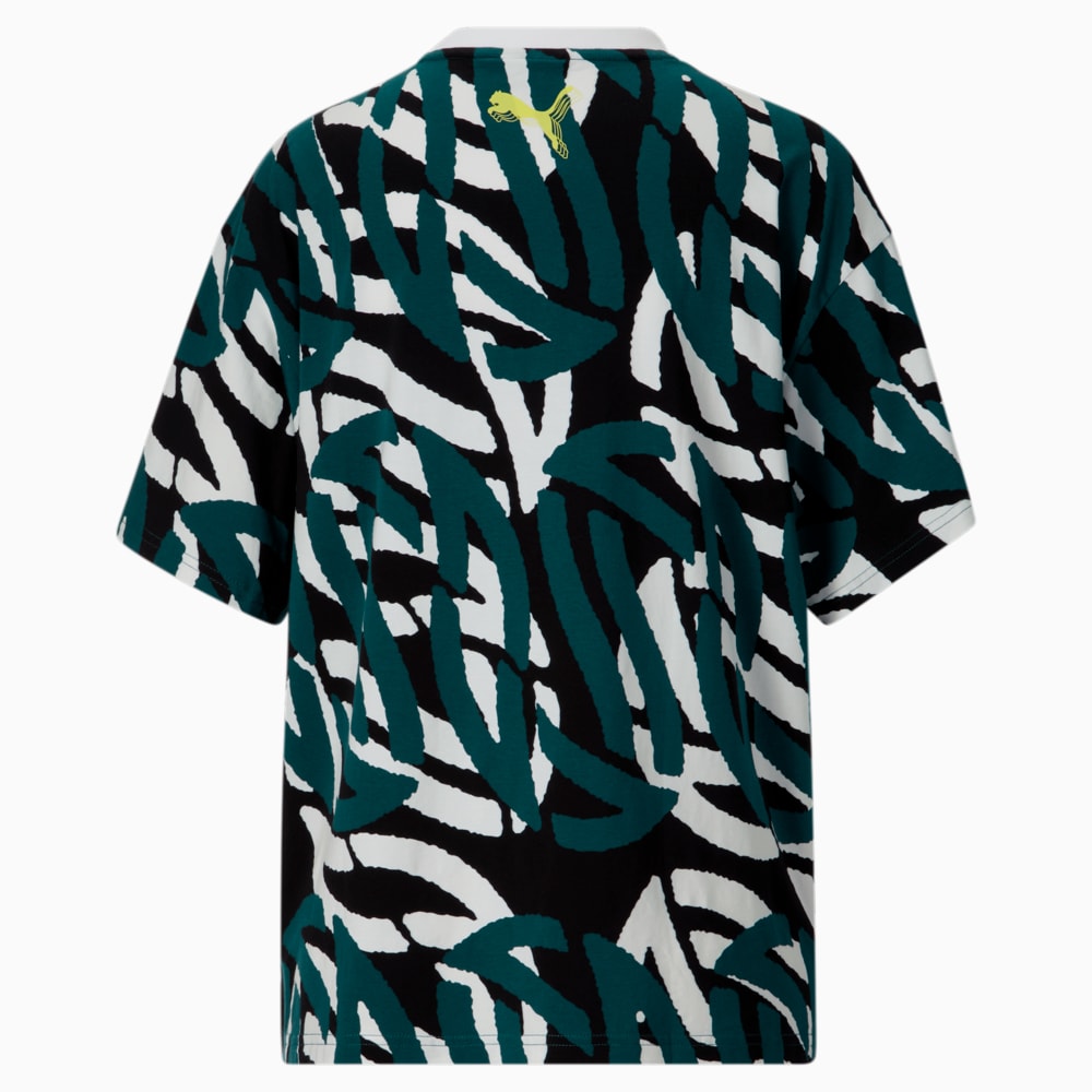 Зображення Puma Футболка Stewie Printed Basketball Tee Women #2: Varsity Green