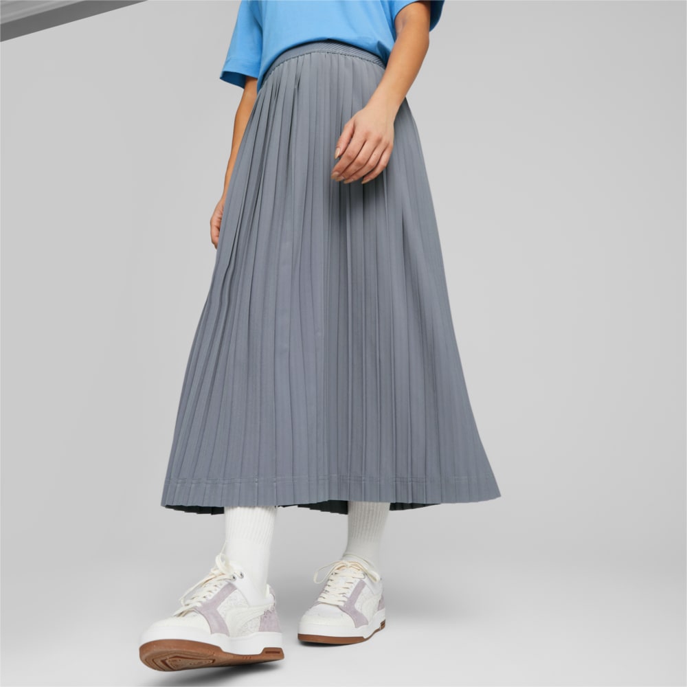 Изображение Puma Юбка SUNPŌ Plissee Skirt Women #1: Gray Tile