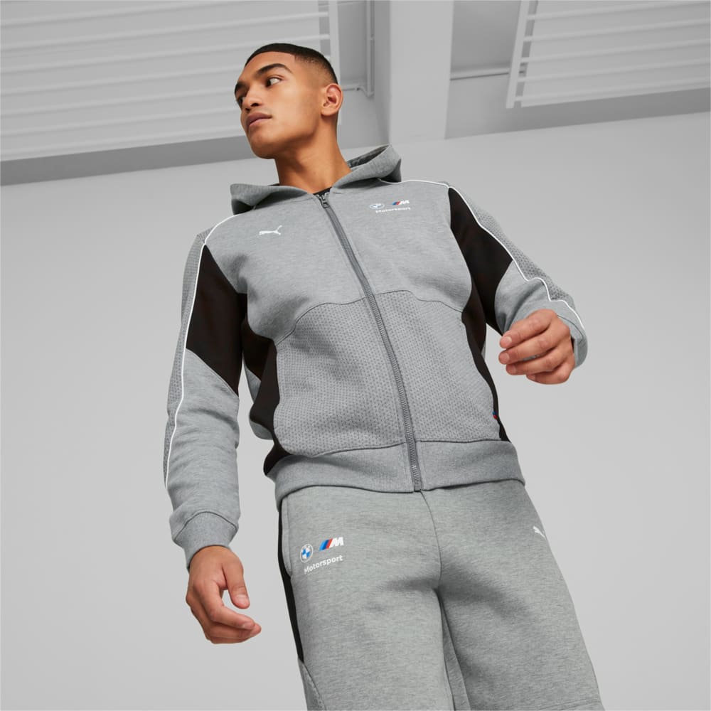 Изображение Puma Олимпийка BMW M Motorsport Hooded Sweat Jacket Men #1: Medium Gray Heather