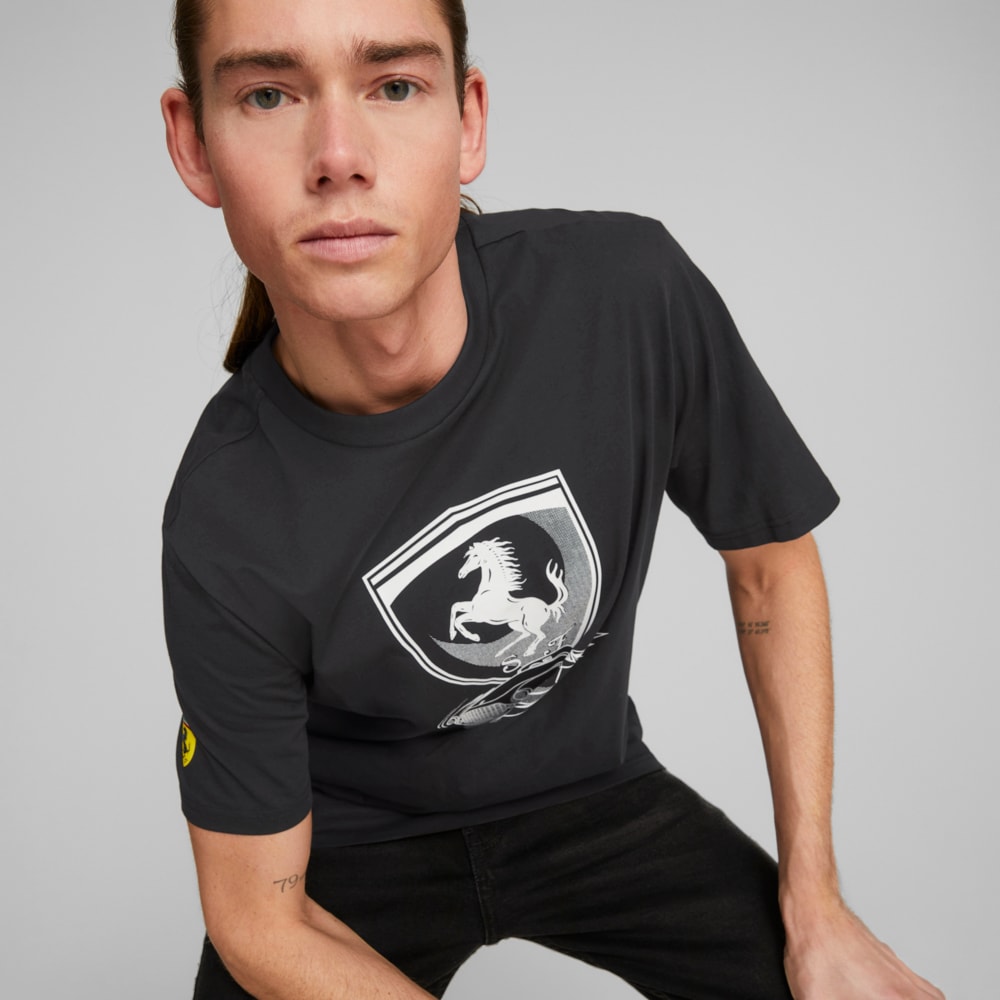 Image Puma Scuderia Ferrari Race Big Shield Tonal Tee Men #2