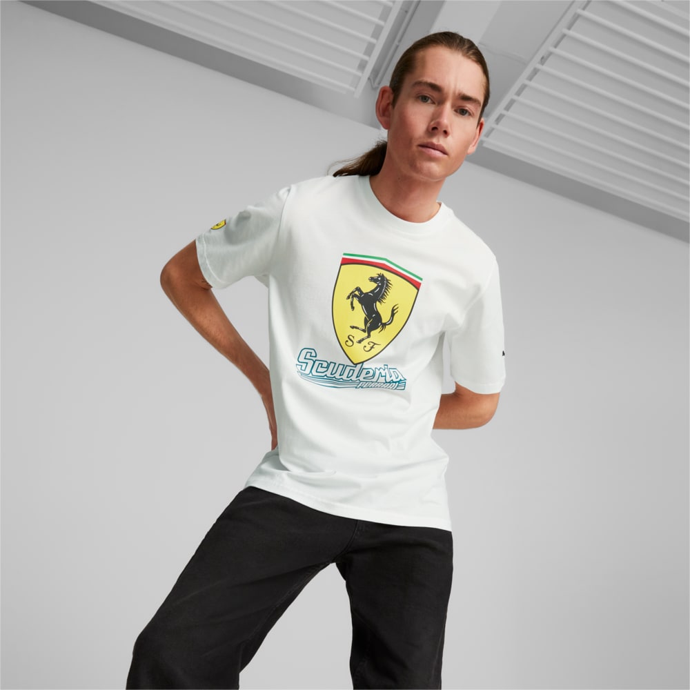 Scuderia Ferrari Heritage Tee Men White Puma Sku 538186 04