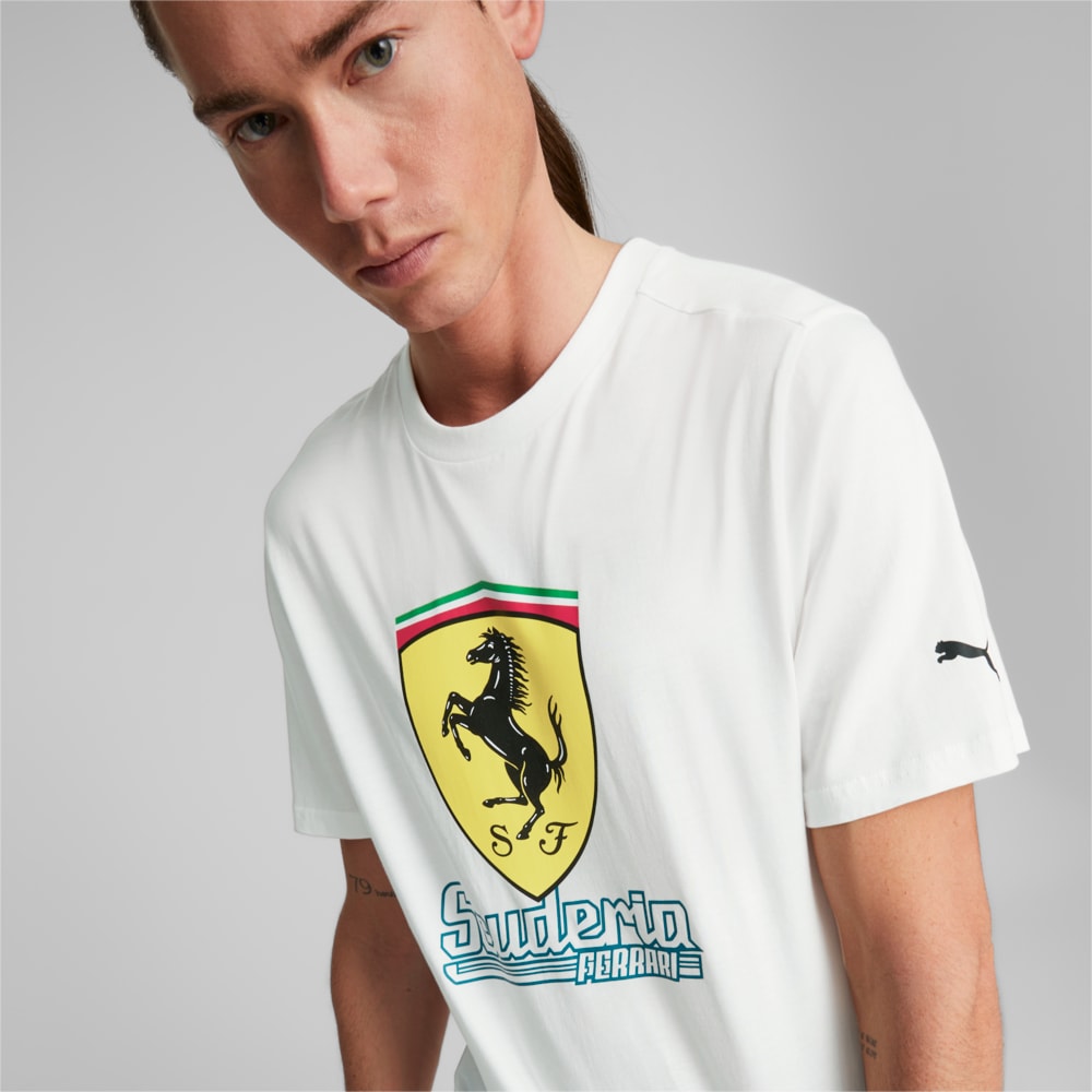 Puma ferrari white t best sale shirt