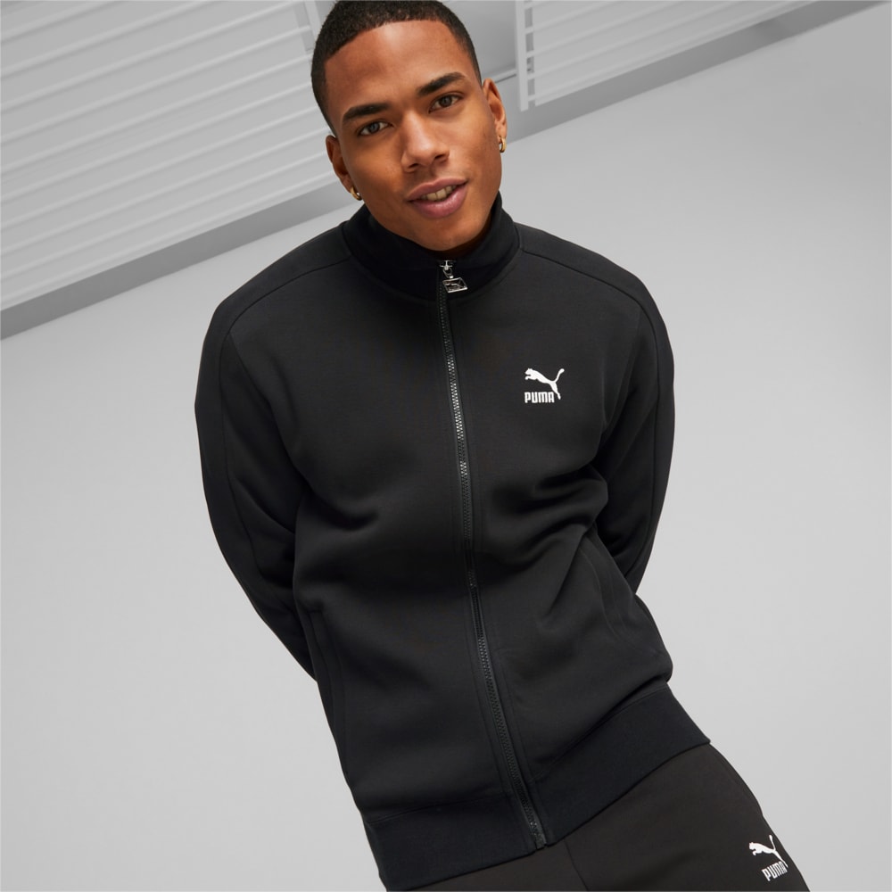 Puma black track jacket cheap