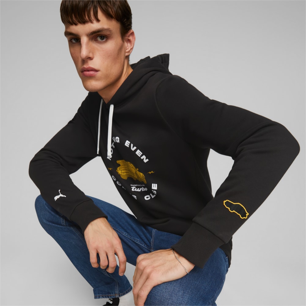 Puma black hoodie mens clearance