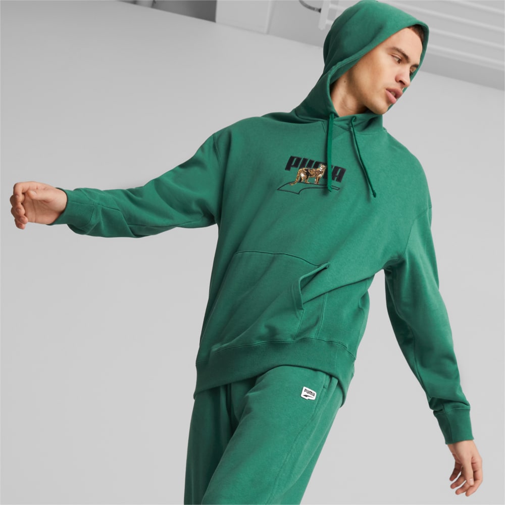 Изображение Puma Толстовка DOWNTOWN Graphic Hoodie Men #1: Vine