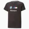 Изображение Puma Детская футболка BMW M Motorsport Essentials Logo Tee Youth #5: Puma Black