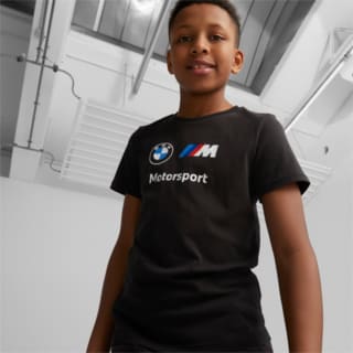Изображение Puma Детская футболка BMW M Motorsport Essentials Logo Tee Youth