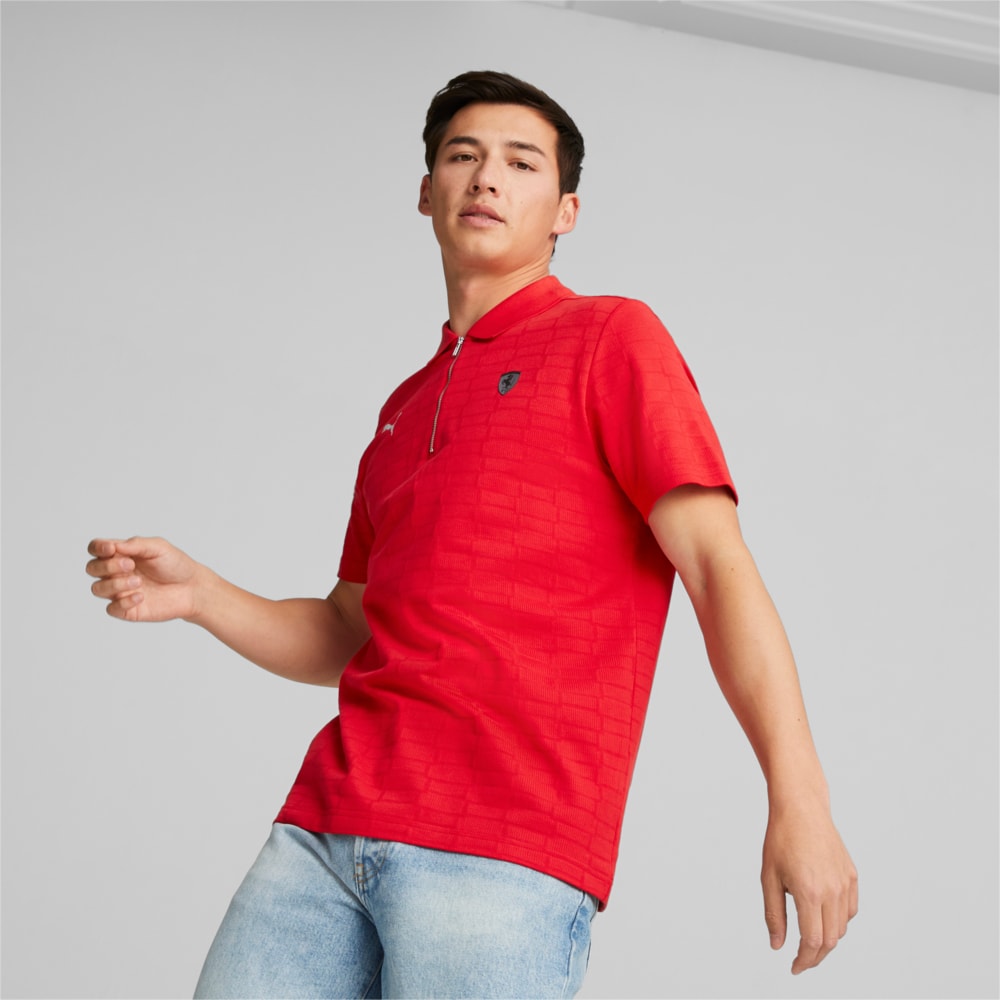 Зображення Puma Поло Scuderia Ferrari Style Jacquard Polo Men #1: rosso corsa