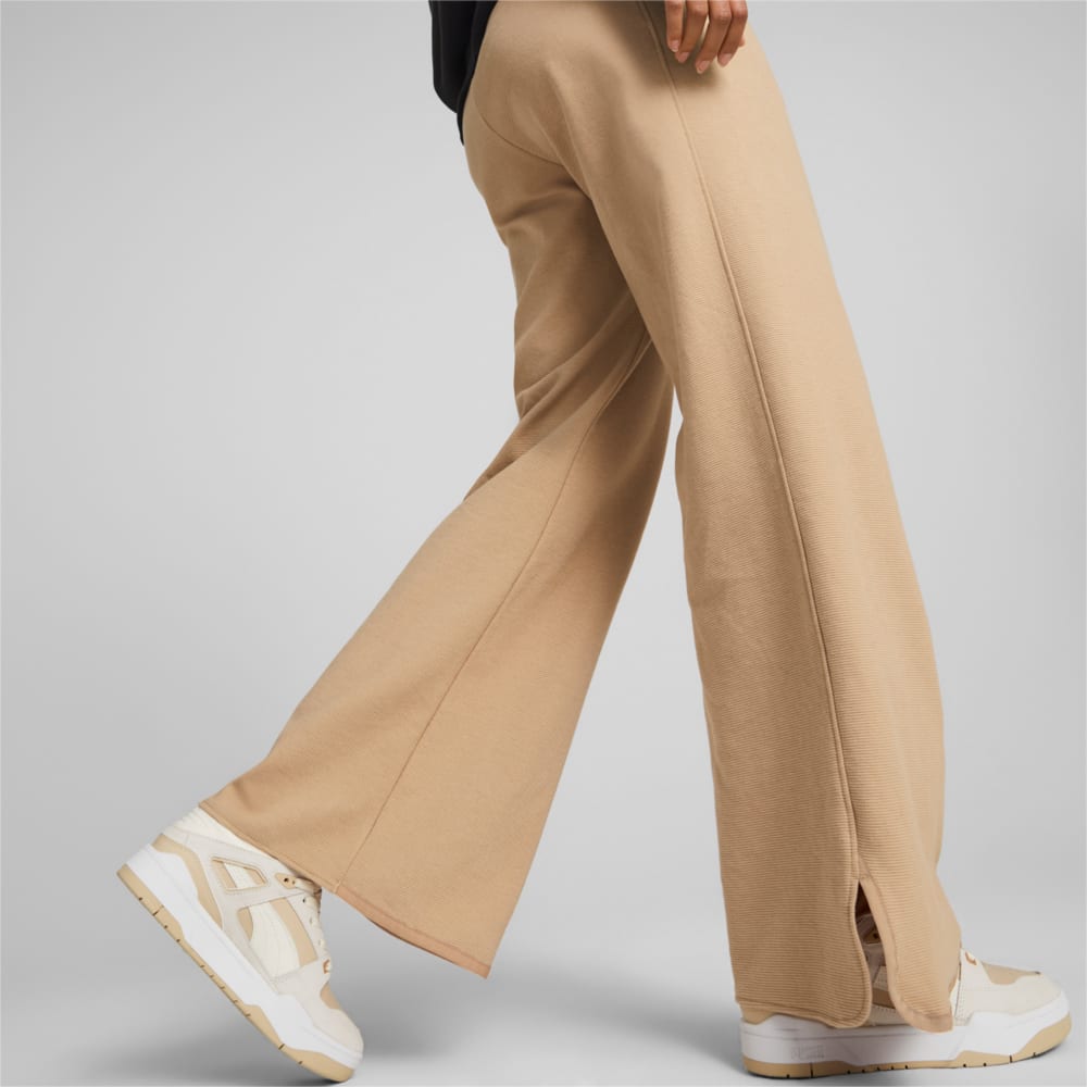 Infuse Wide Leg Pants Women, Beige, Puma