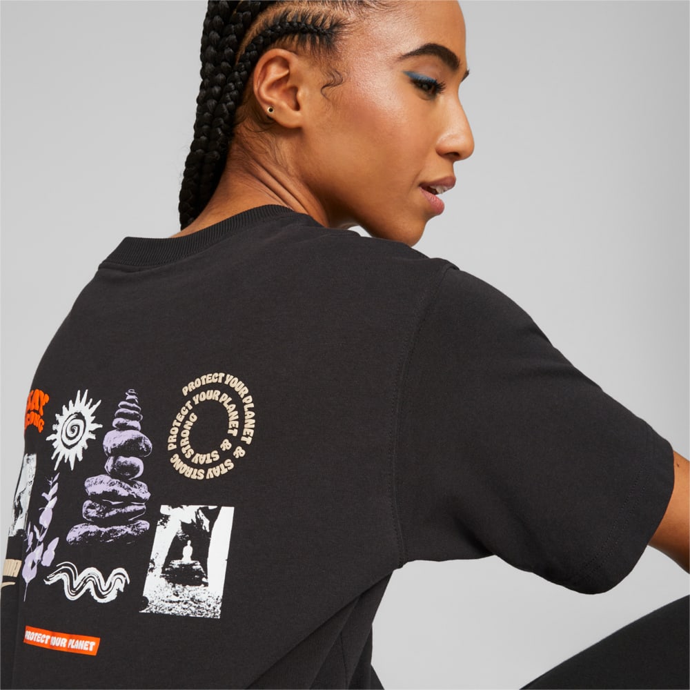Зображення Puma Футболка Downtown Relaxed Graphic Tee Women #2: Puma Black