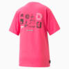 Изображение Puma Футболка Downtown Relaxed Graphic Tee Women #7: Glowing Pink