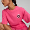 Изображение Puma Футболка Downtown Relaxed Graphic Tee Women #4: Glowing Pink
