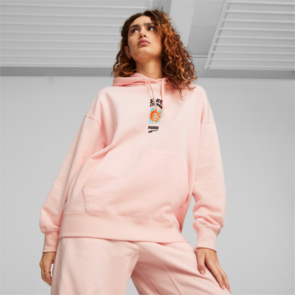 Зображення Puma Толстовка Downtown Graphic Hoodie Women #1: rose dust