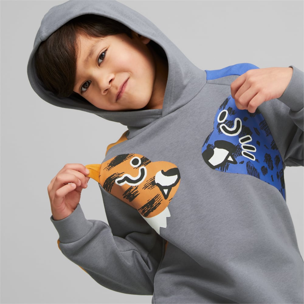 Puma grey discount hoodie junior