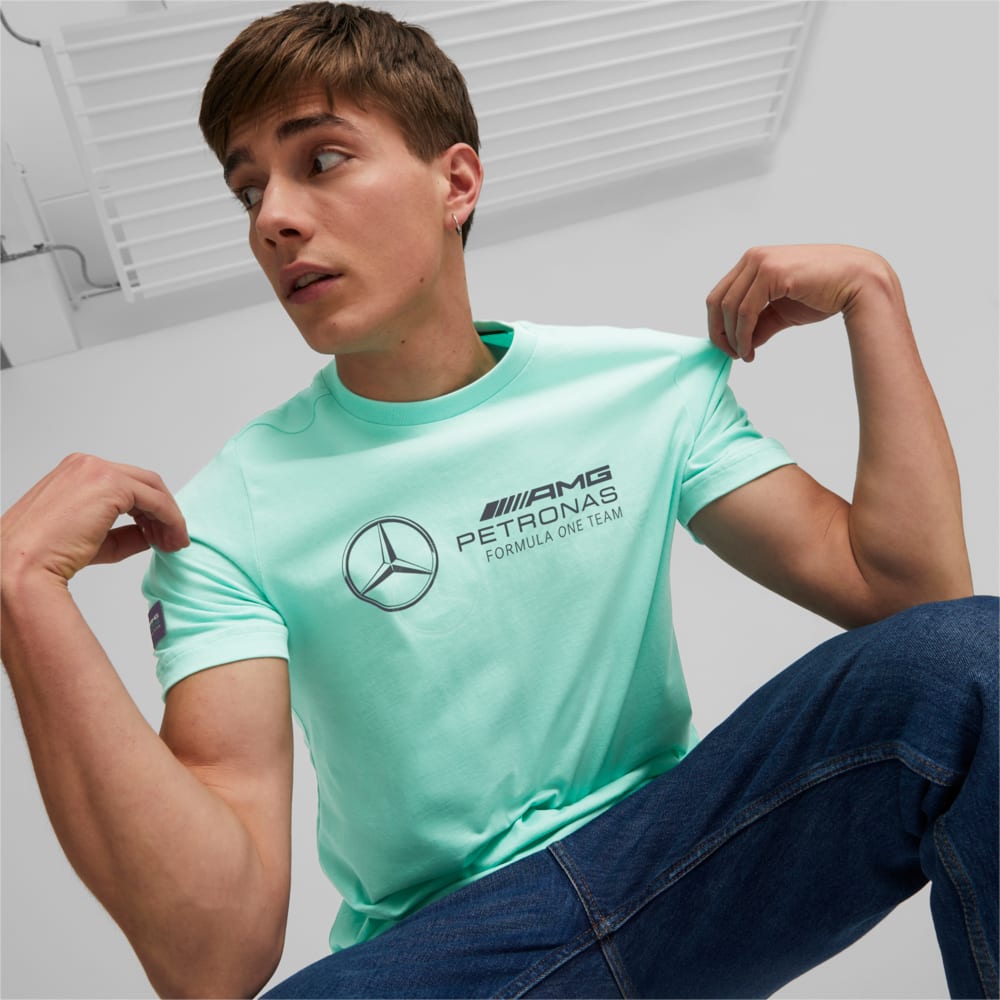 Изображение Puma Футболка Mercedes-AMG Petronas Motorsport Logo Tee #2: mint