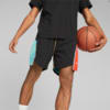 Изображение Puma Шорты Blocked Shot Basketball Shorts Men #1: PUMA Black-colorblock