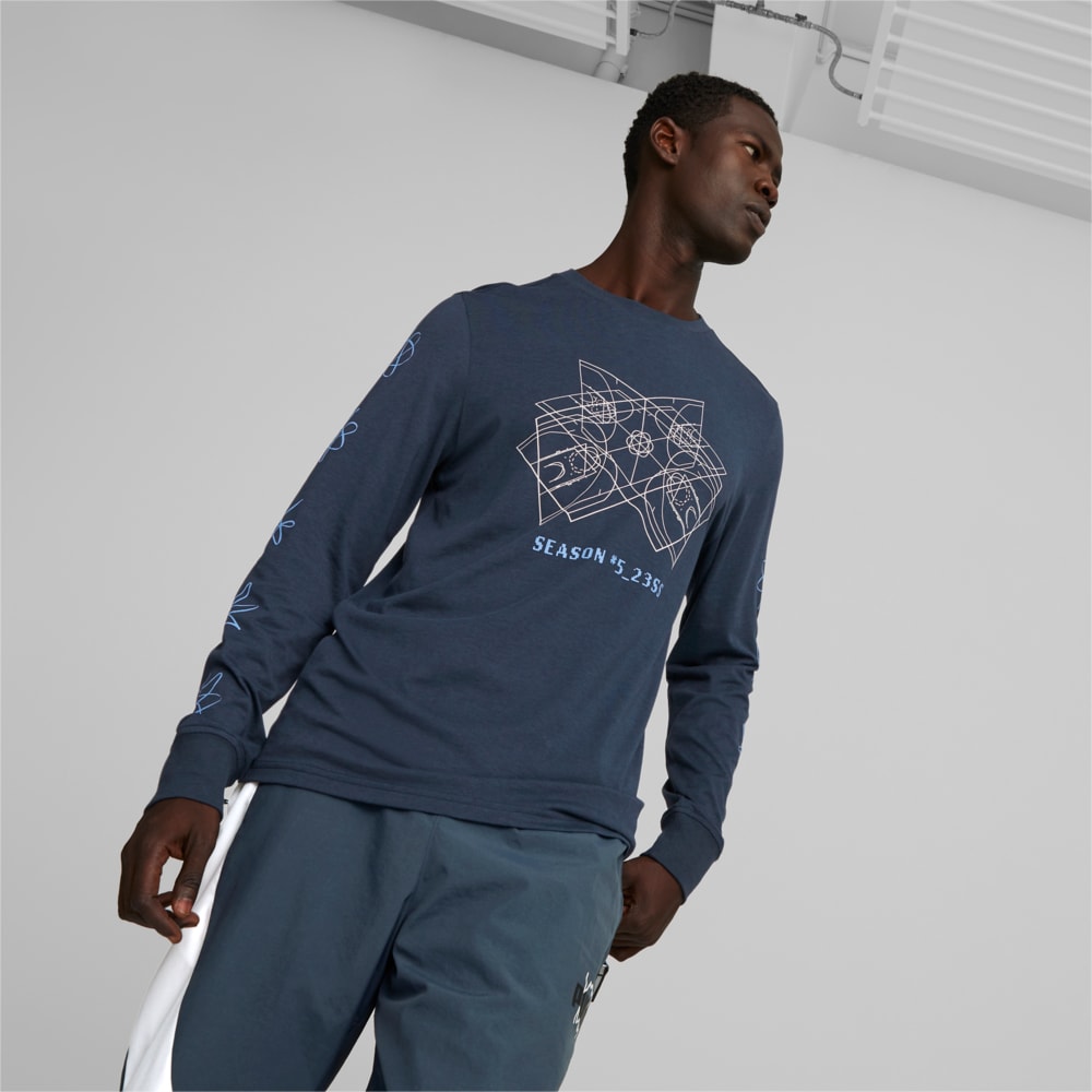 Image PUMA Camiseta Drive Manga Comprida Basketball Masculina #2
