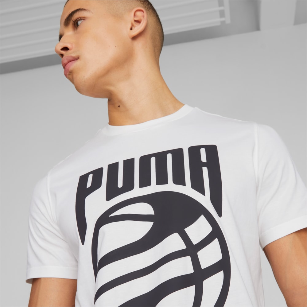 Зображення Puma Футболка Posterize Basketball Tee Men #2: Puma White