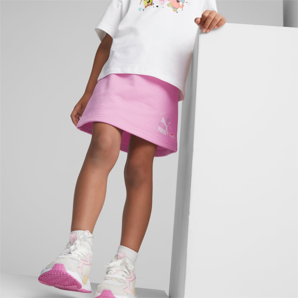 Изображение Puma Детская юбка PUMA x SPONGEBOB Skirt Kids #1: Lilac Chiffon