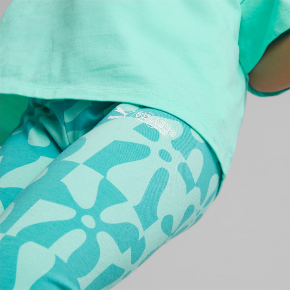 Изображение Puma Детские леггинсы PUMA x SPONGEBOB Leggings Kids #2: mint