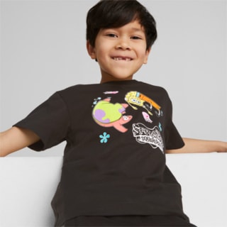 Изображение Puma Детская футболка PUMA x SPONGEBOB Tee Kids