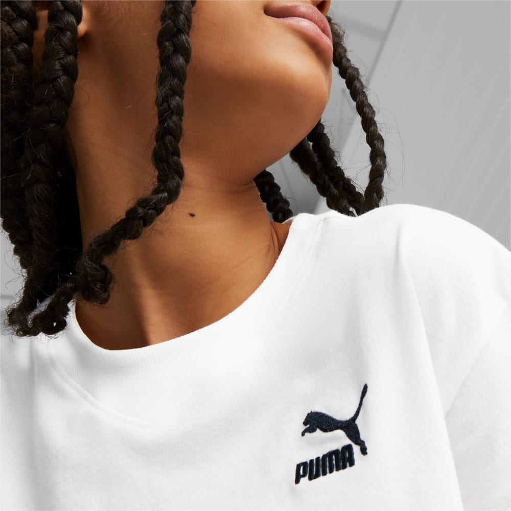Изображение Puma Детская футболка Classics Tee Youth #2: Puma White