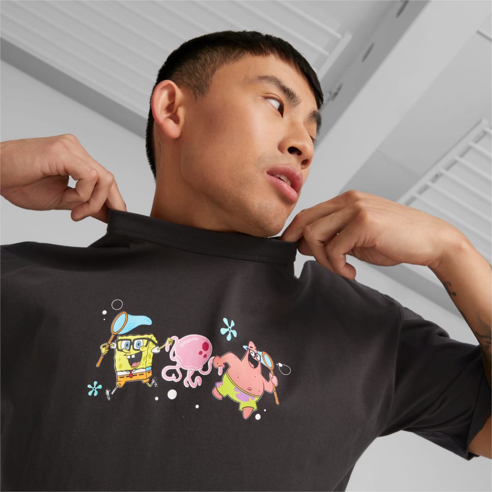 Изображение Puma Футболка PUMA x SPONGEBOB Graphic Tee Men #1: Puma Black