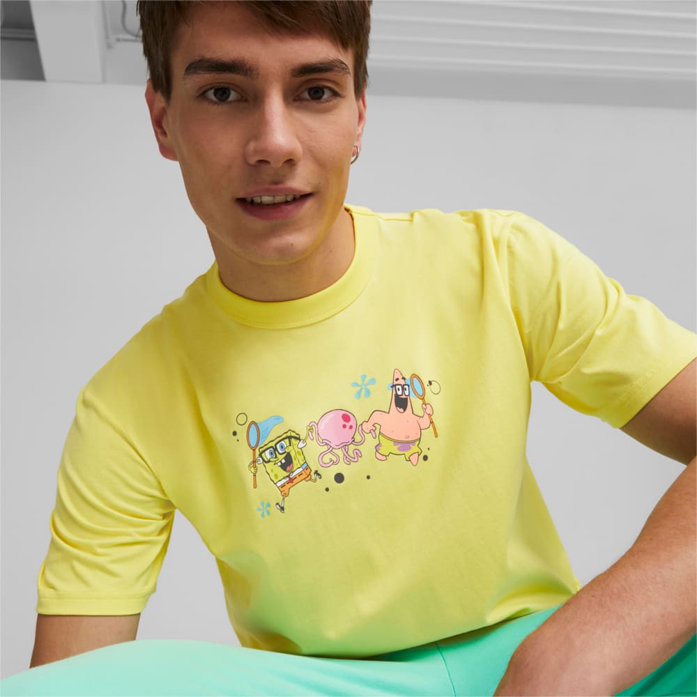 Зображення Puma Футболка PUMA x SPONGEBOB Graphic Tee Men #1: Lucent Yellow