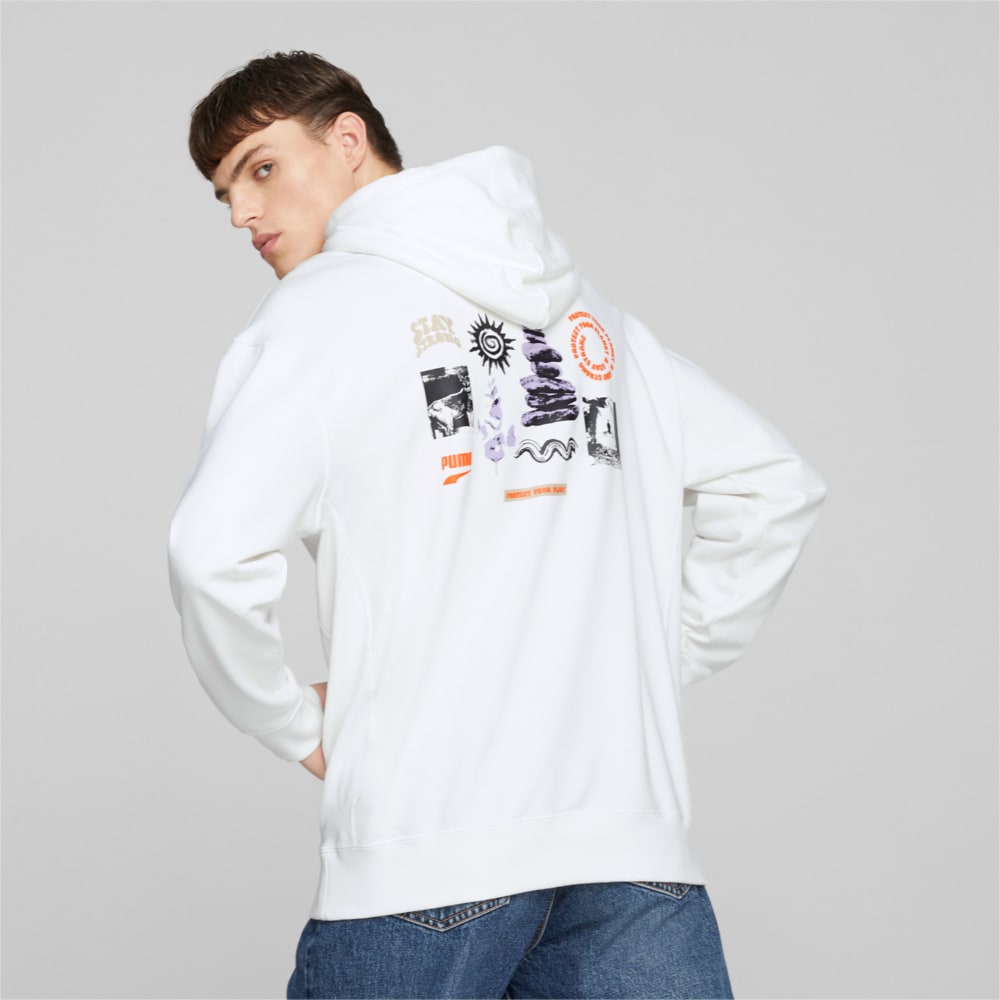 Зображення Puma Худі DOWNTOWN Graphic Hoodie Men #2: Puma White