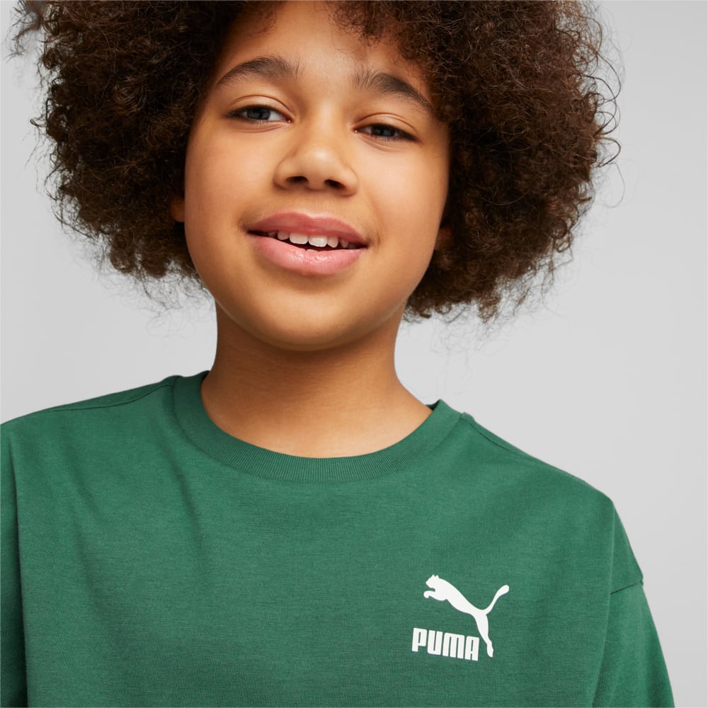 Изображение Puma Детская футболка Classics Relaxed Tee Youth #2: Vine