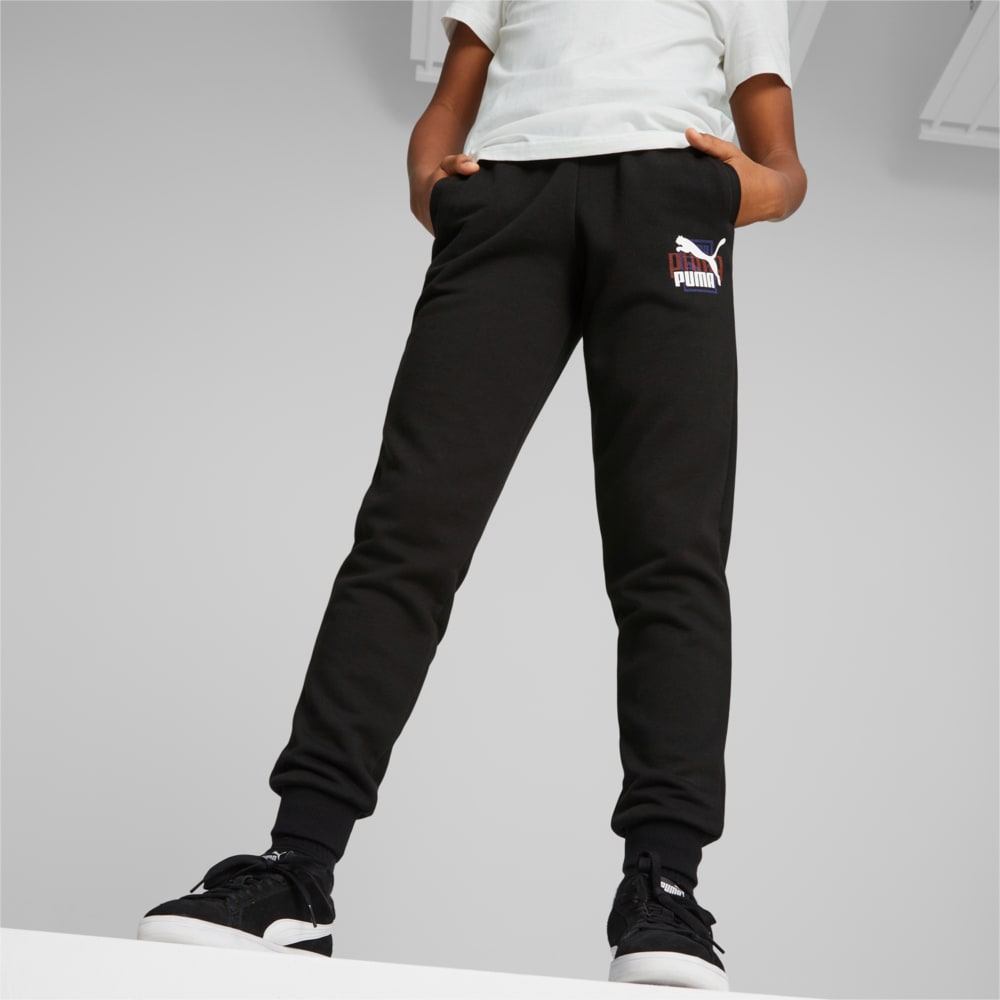 Изображение Puma Детские штаны PUMA Sweatpants Youth #1: Puma Black