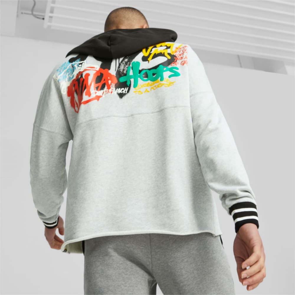 Imagen PUMA Polerón de basketball con capucha Boroughs para hombre #2