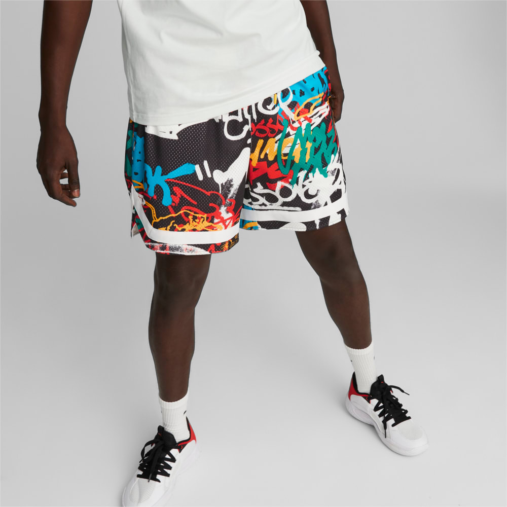 Imagen PUMA Shorts de basketball Graffiti para hombre #1