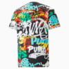 Изображение Puma Футболка Graffiti Basketball Tee Men #7: PUMA Black-Multi Print