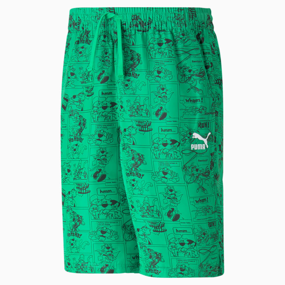 Classics Super PUMA Shorts Men Grassy Green AOP Puma 539482 36