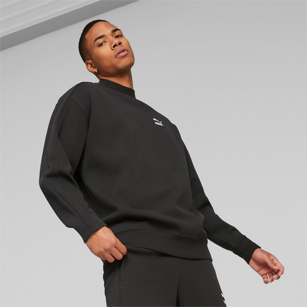 Изображение Puma Толстовка T7 Mock Neck Crew Men #1: Puma Black