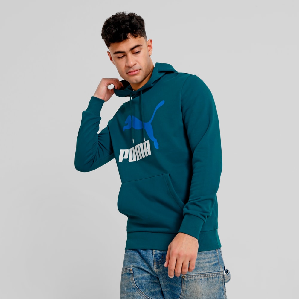 Imagen PUMA Polerón con capucha Classics Logo para hombre #1