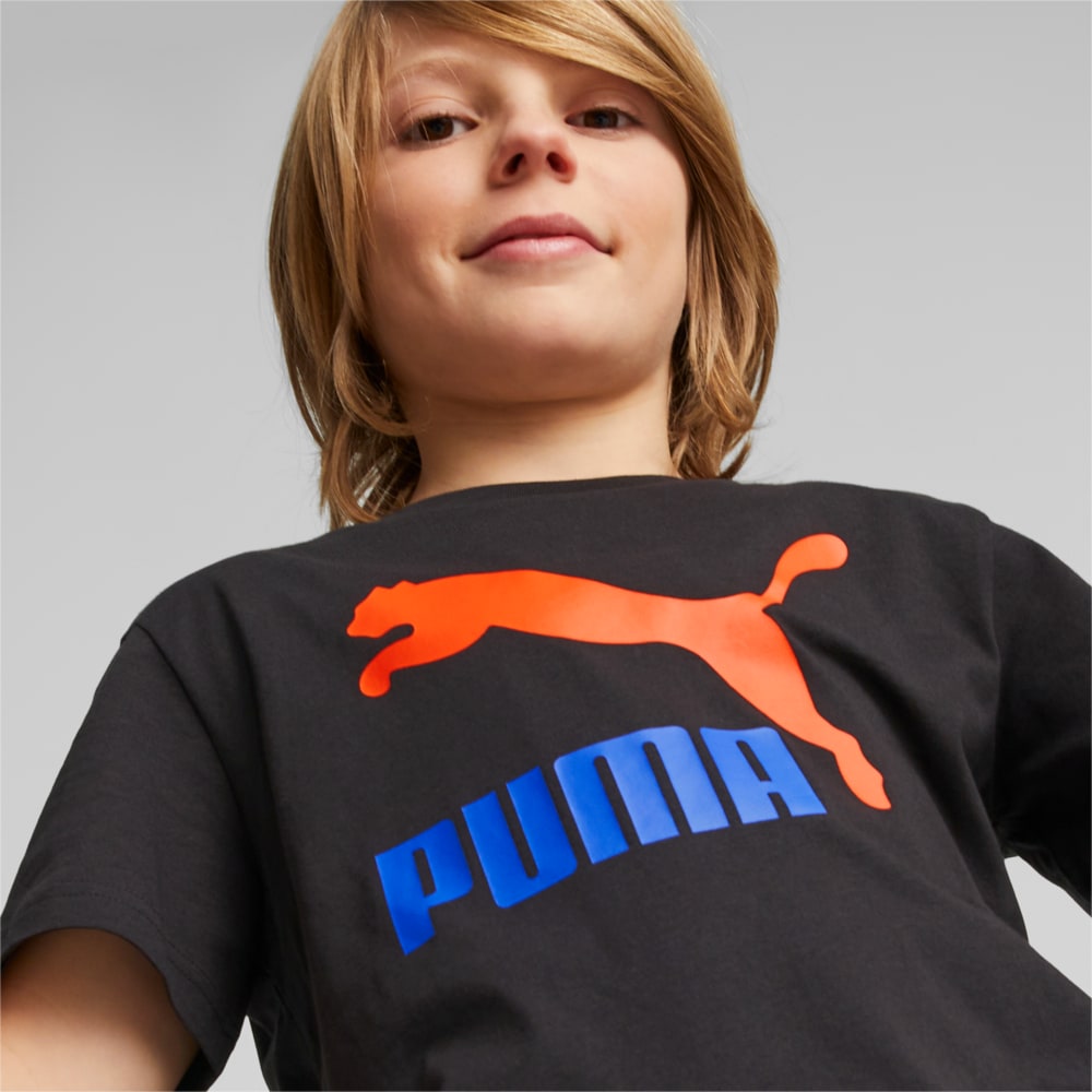 Изображение Puma Детская футболка Classics Logo Tee Youth #2: Puma Black