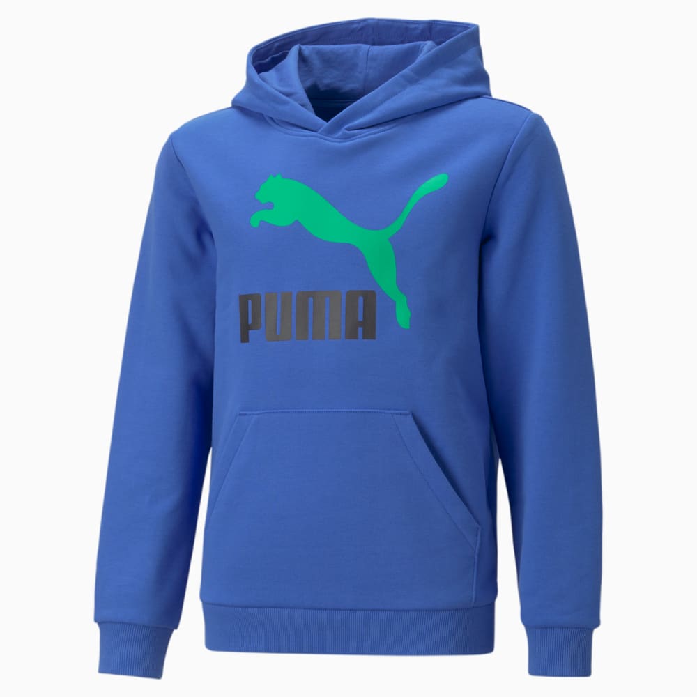 Изображение Puma Детское худи Classics Logo Hoodie Youth #1: Royal Sapphire