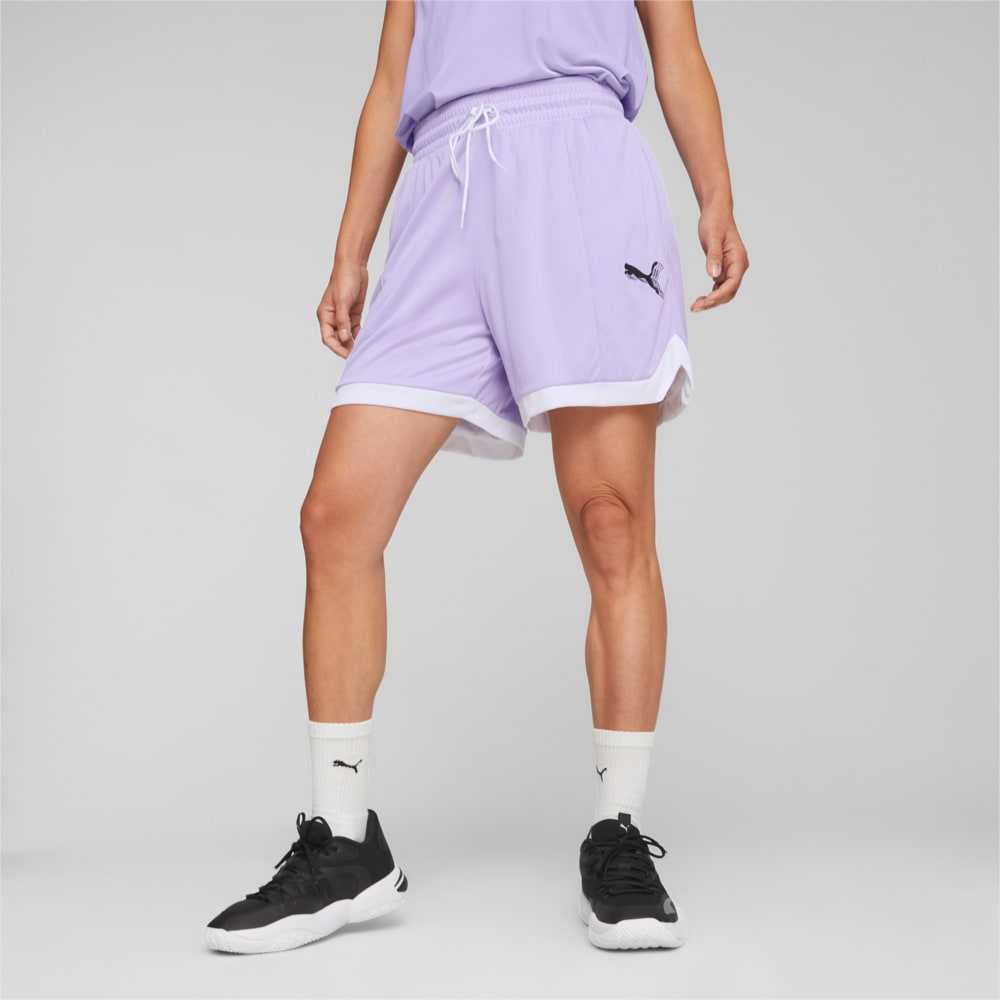 Puma shorts womens purple sale