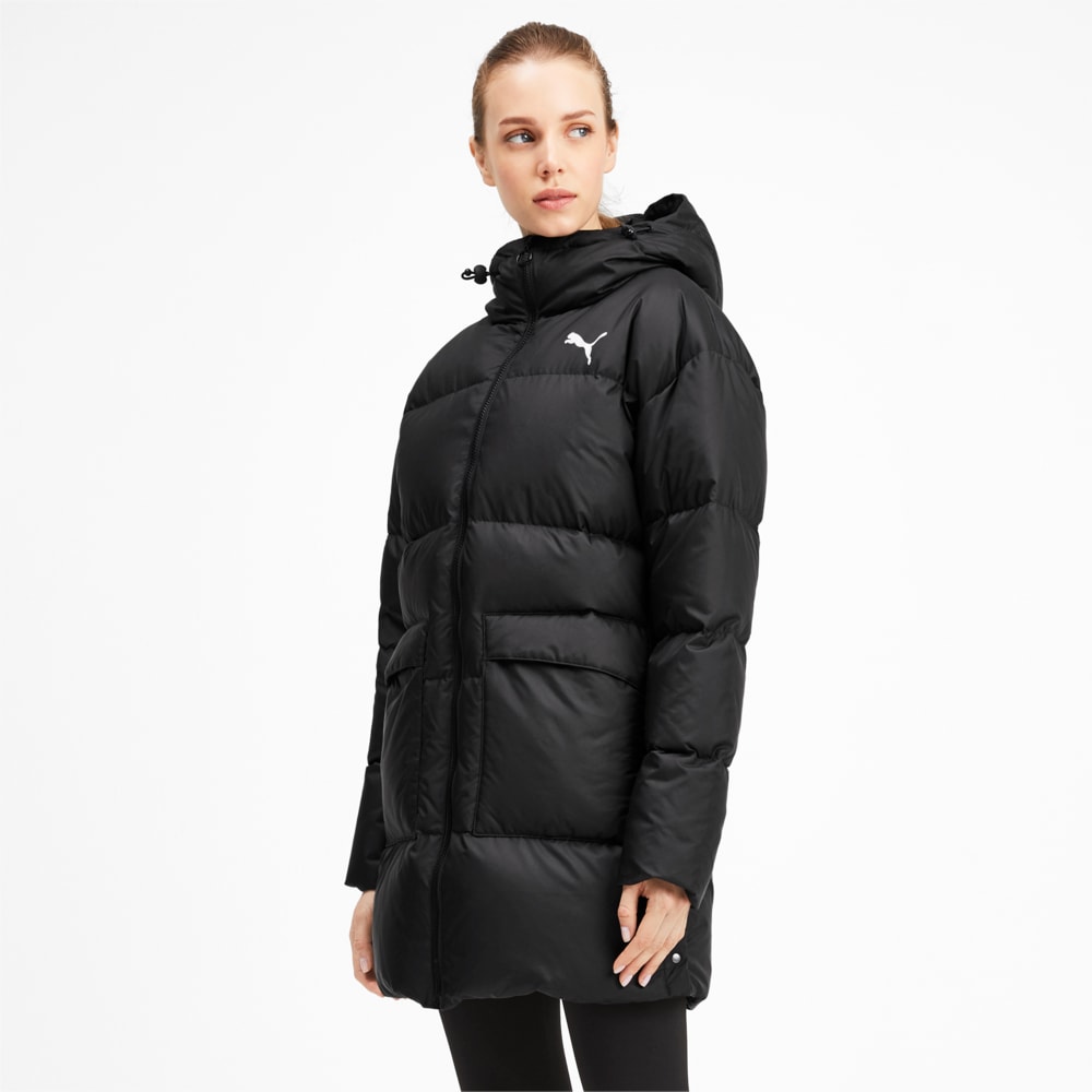 Puma 450 long sale hooded down coat