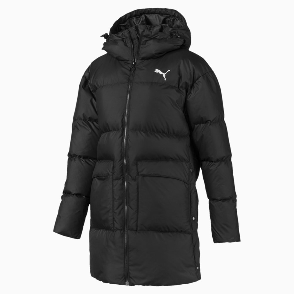 Puma 450 long hooded online down coat