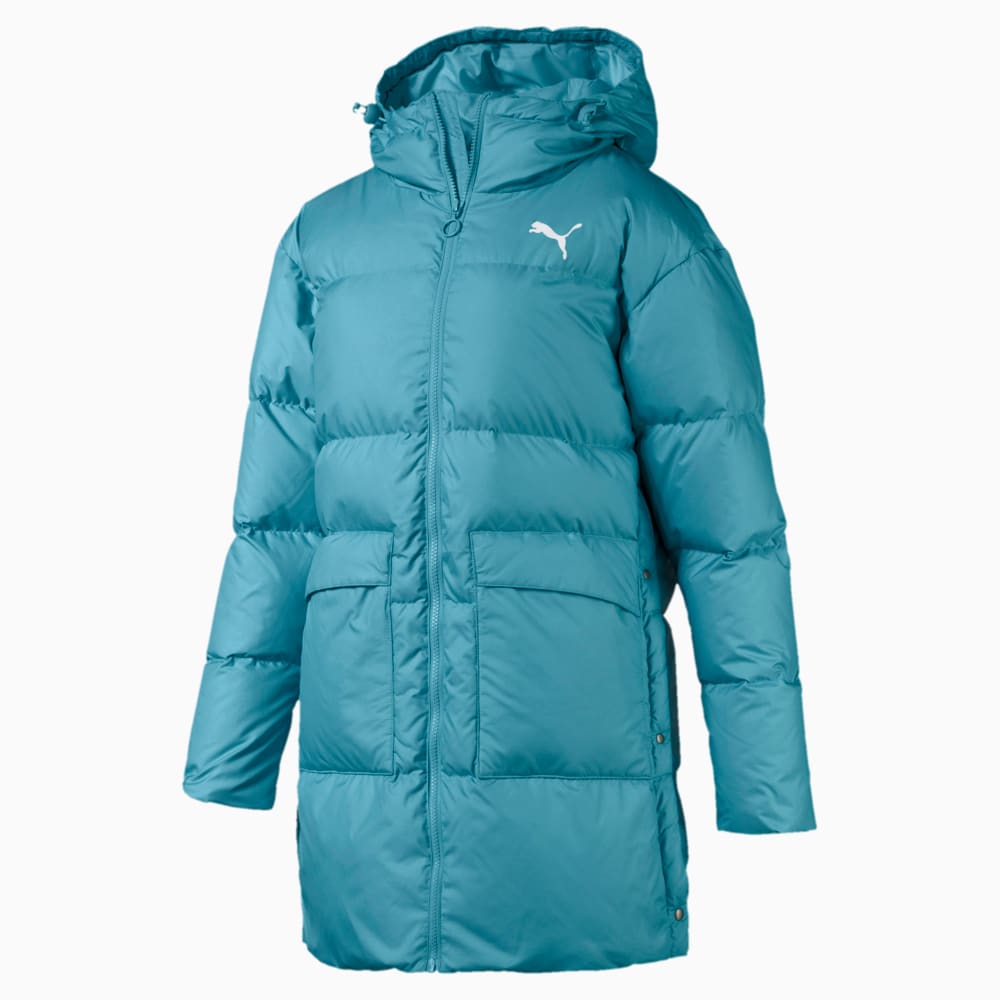 450 Long Hooded Down Coat Milky Blue Puma 580055 45