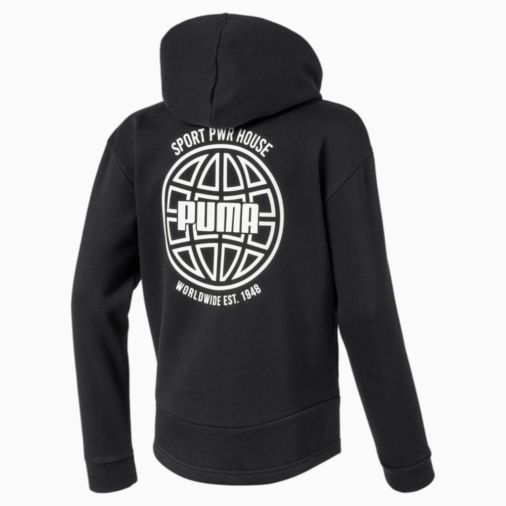 

PUMA - male - Детская толстовка Alpha Graphic Sweat Jacket – Puma Black –, Черный
