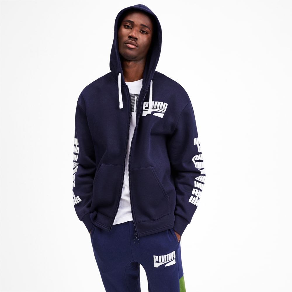 Зображення Puma Толстовка Rebel Bold FZ Hoody FL #1: Peacoat