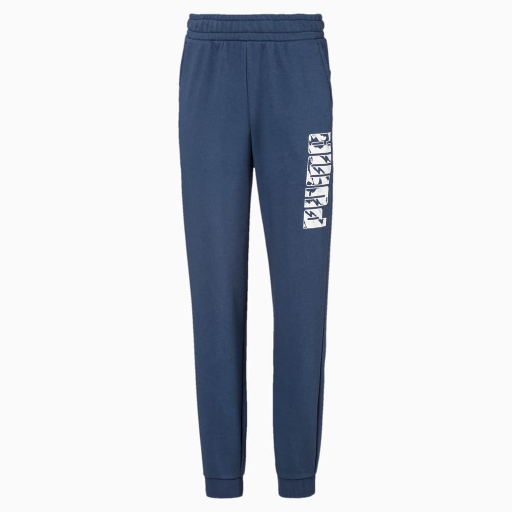 Изображение Puma Штаны Graphic Boys' Sweatpants #1: Dark denim