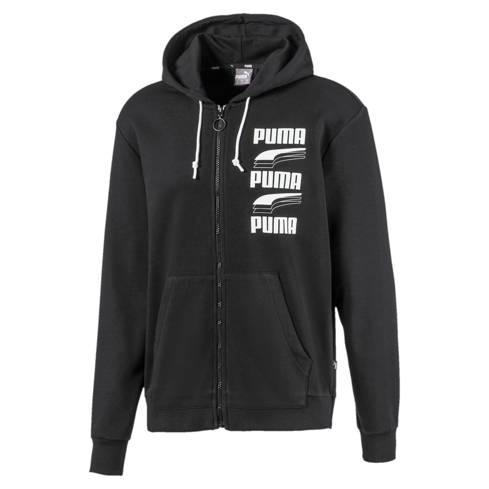 rebel bold fermuarli erkek kapusonlu sweatshirt