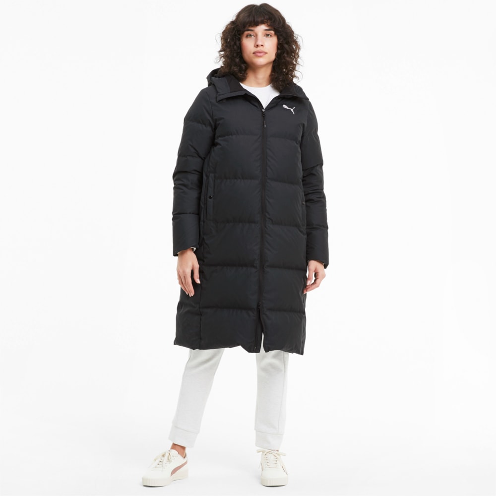 Long Oversized Down Coat 10 Black Puma Black