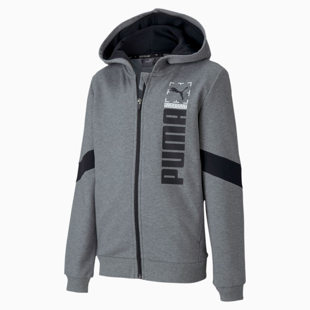 Зображення Puma Дитяча толстовка Active Sports FZ Hoodie TR #1: Medium Gray Heather