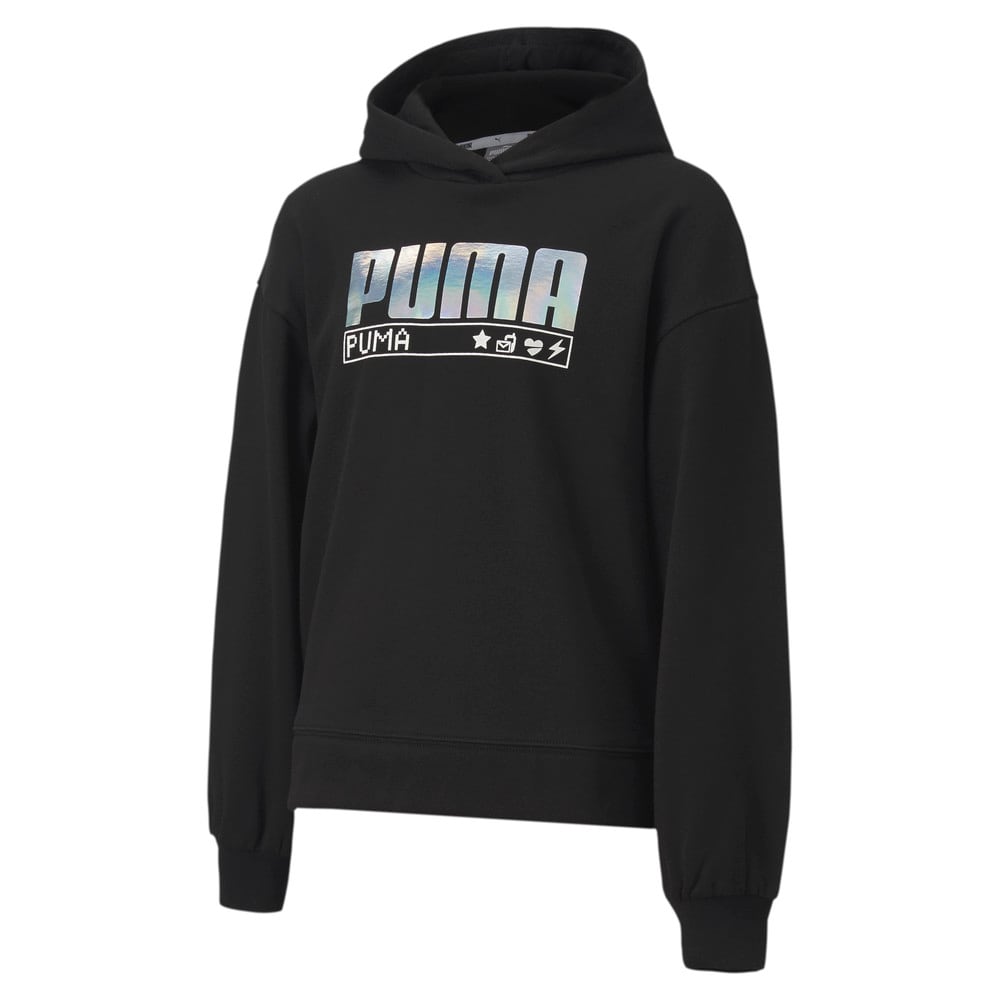 Alpha Cocuk Kapusonlu Sweatshirt Siyah Puma Puma Turkiye Resmi Alisveris Sitesi